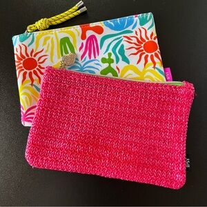 Ipsy Summer Fun Glam Bags, Set of 2, Pink and Abstract